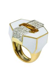 Buckle Ring by David Webb at Marissa Collections